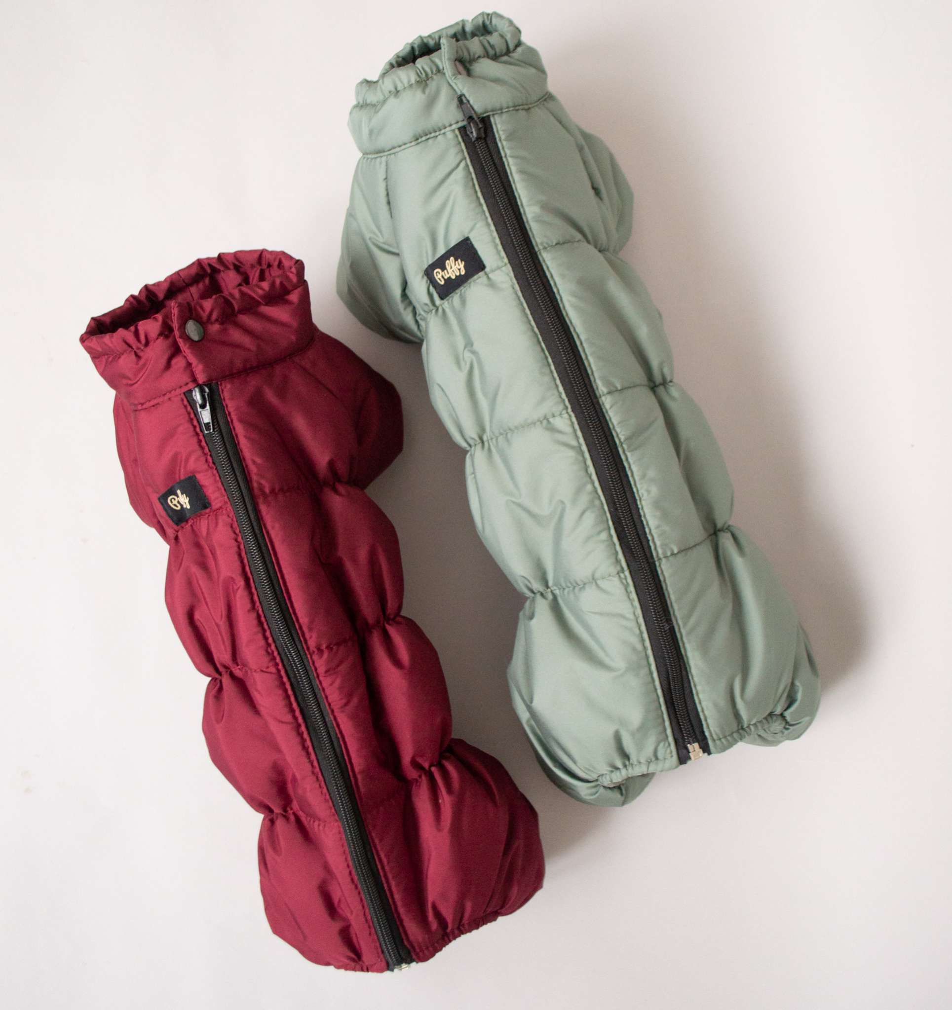 Комбинезон для таксы и корги Puffy Айвенго Бордовый