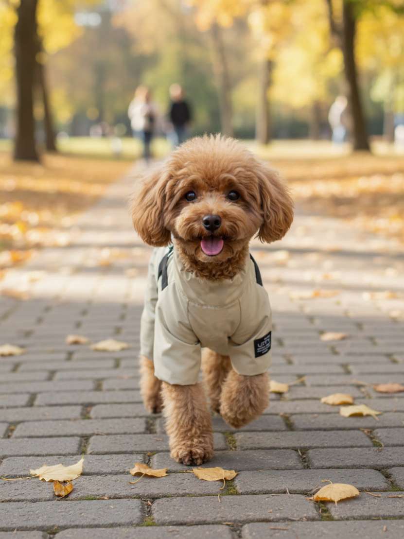 Дождевик со шлейкой Puffy Фикс Бежевый