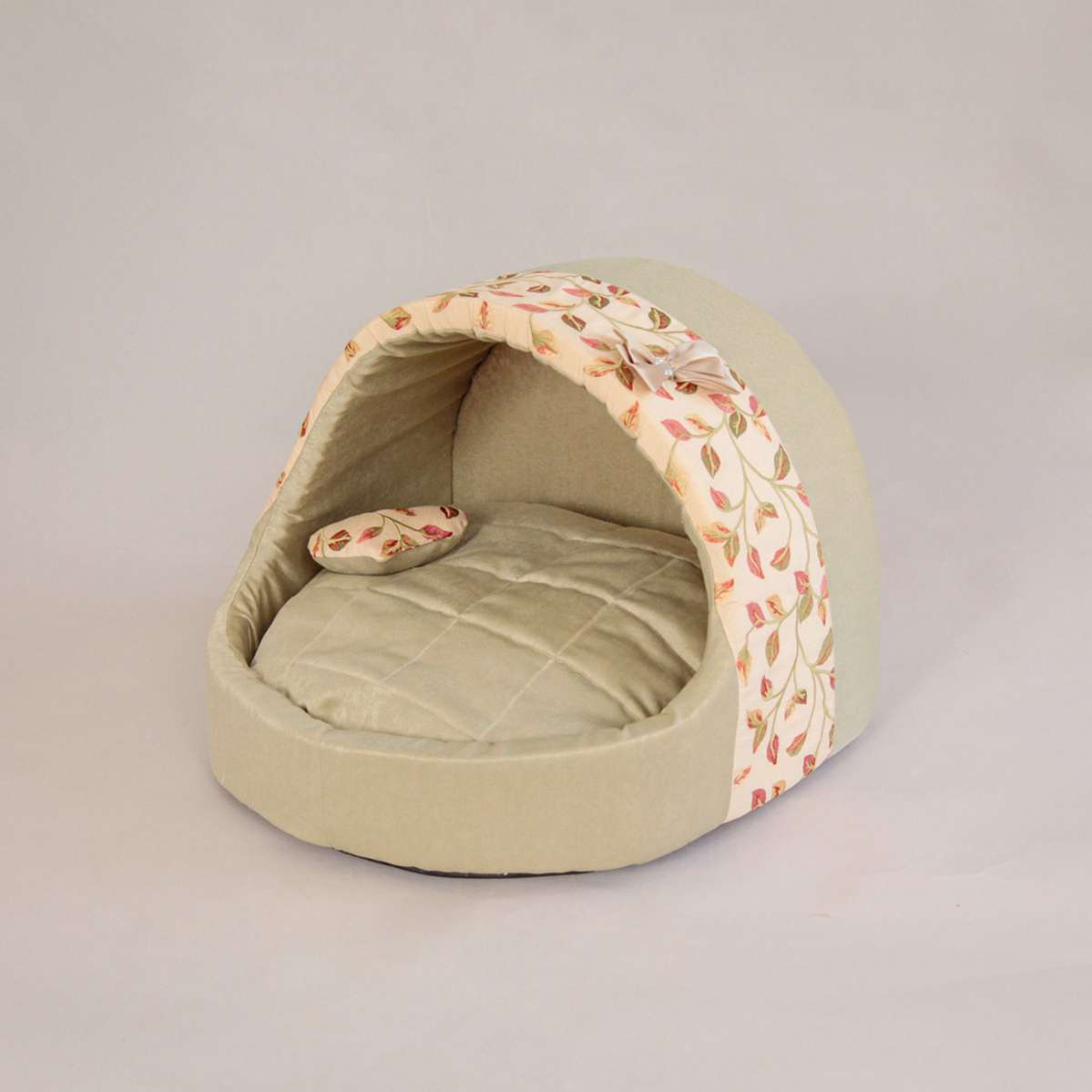 Домик для собаки круглый Puffy Листья