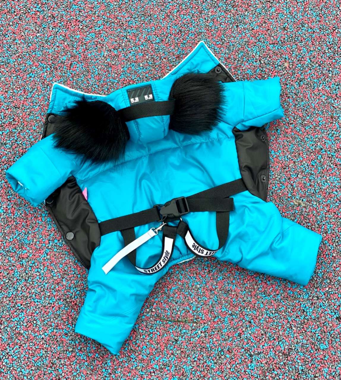 Зимний комбинезон для собак Premium Скай