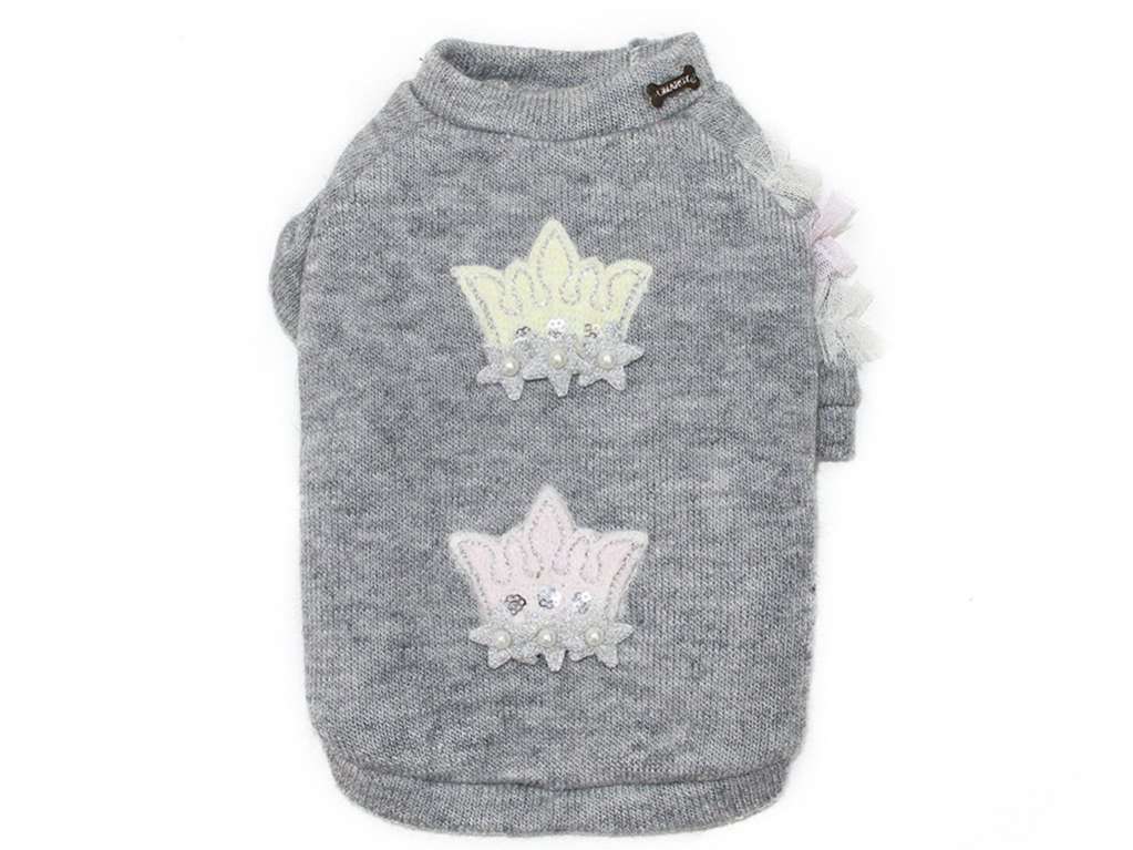 Вязаный свитер для собаки Корона