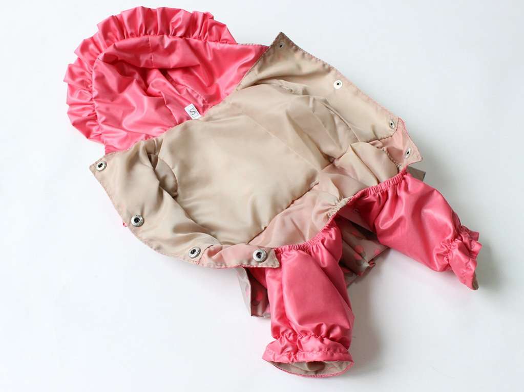 Дождевик для собаки Горошки