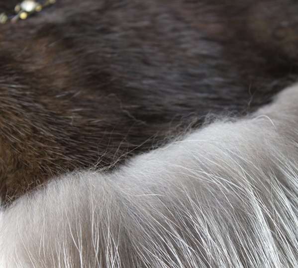 Шуба для собак норковая коричневая лиса