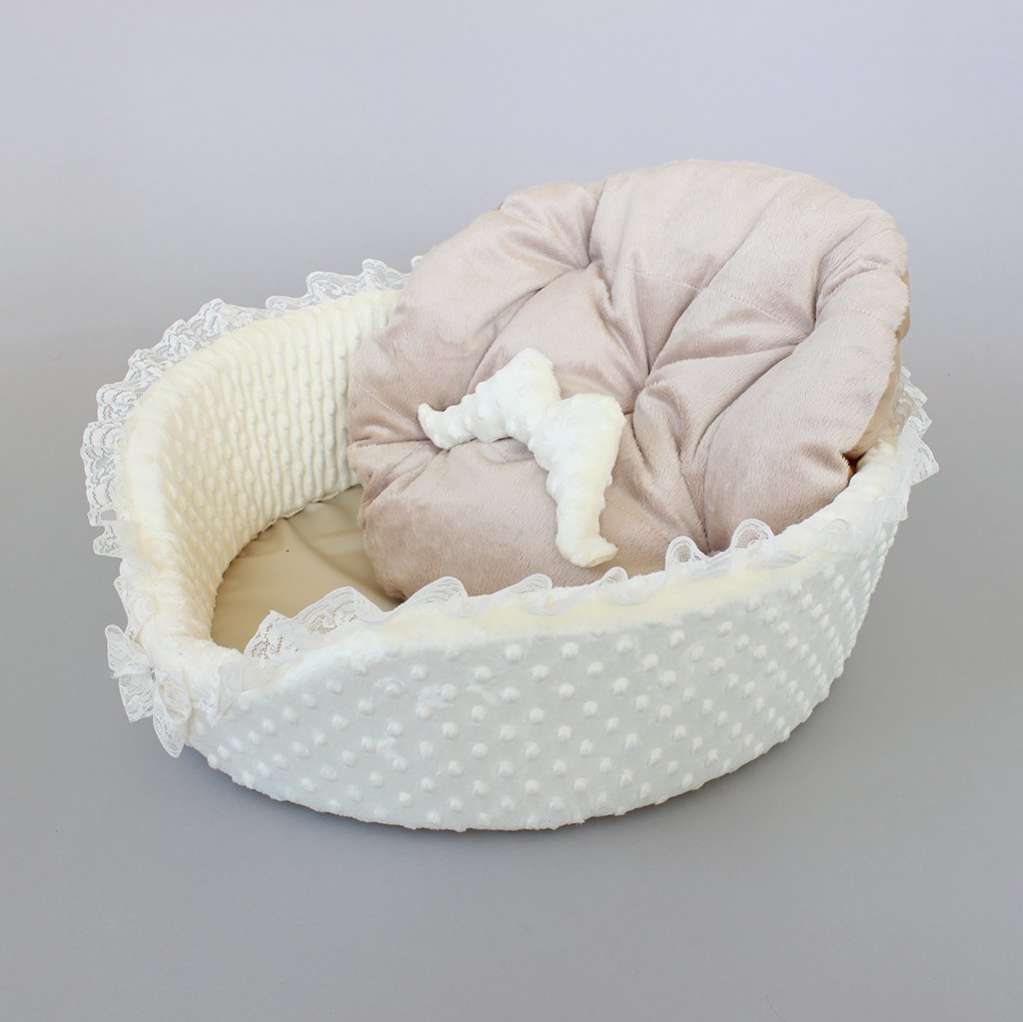 [Лежак] Лежанка для собак Puffy Пломбир