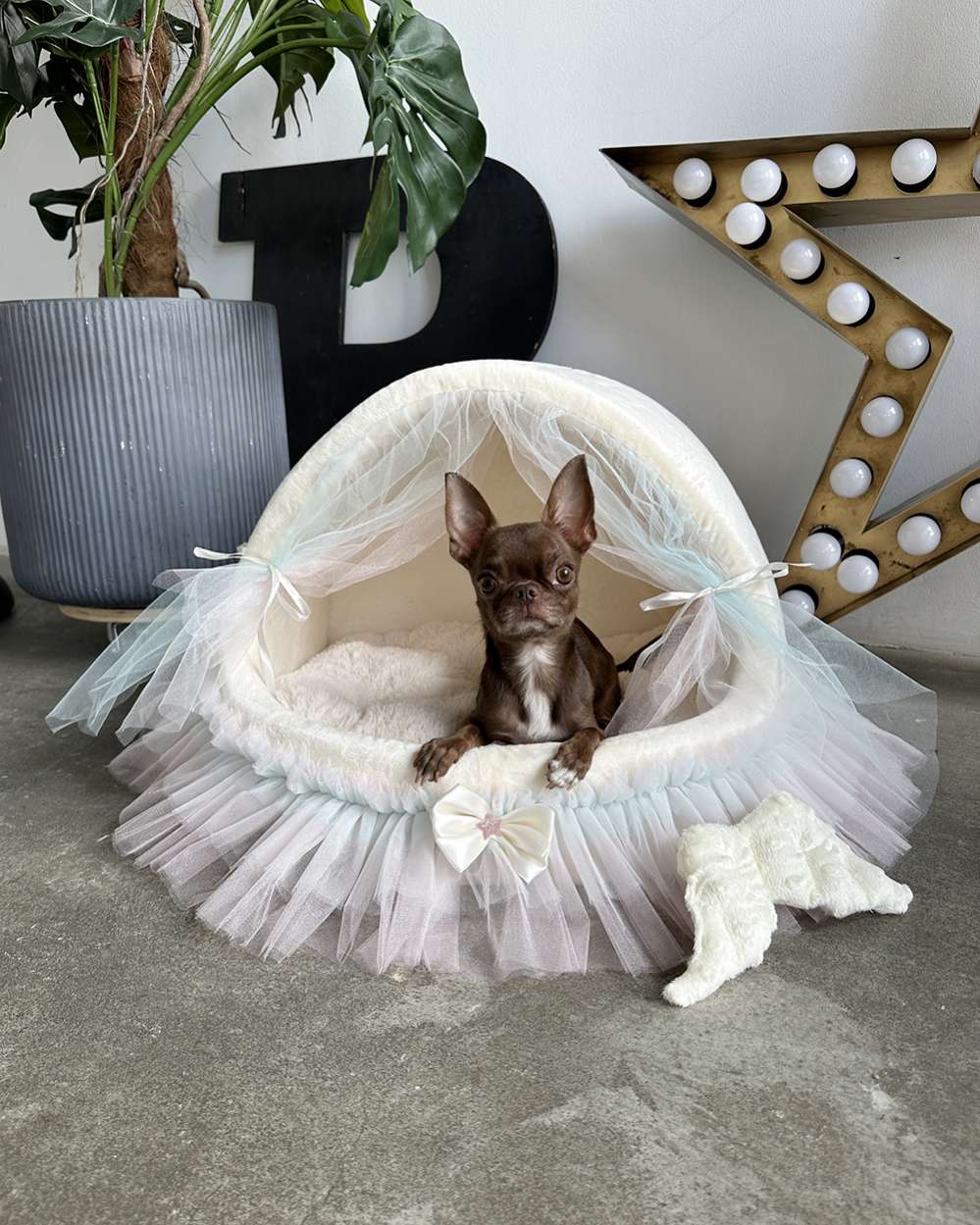 Домик для собаки со шторками Puffy Мэджик