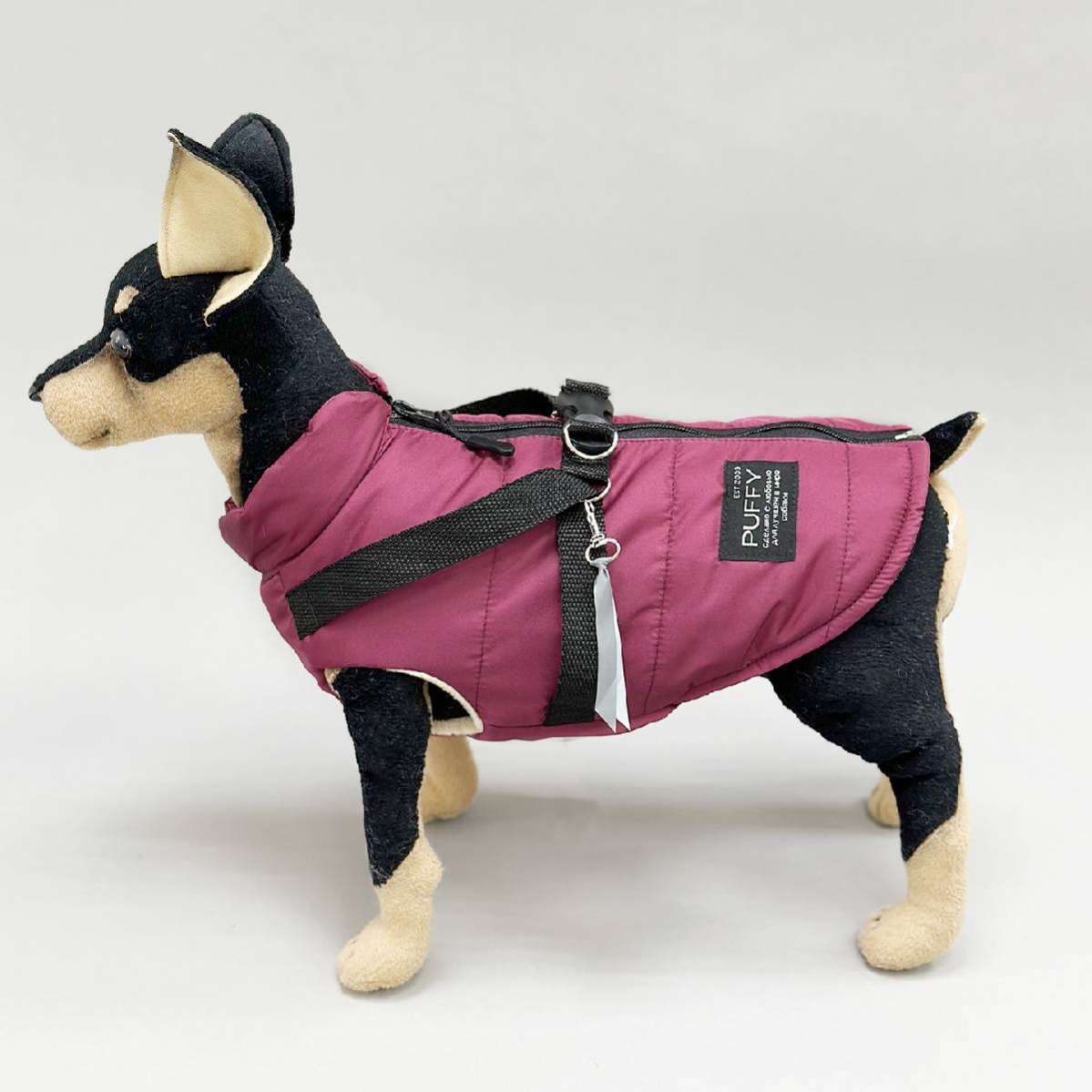 Жилетка для собак Puffy Фикс бордо
