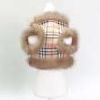 Шлейка для собак с натуральным мехом Burberry