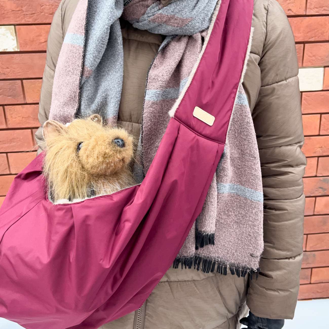 Гамак для собак Puffy Бургунди теплая