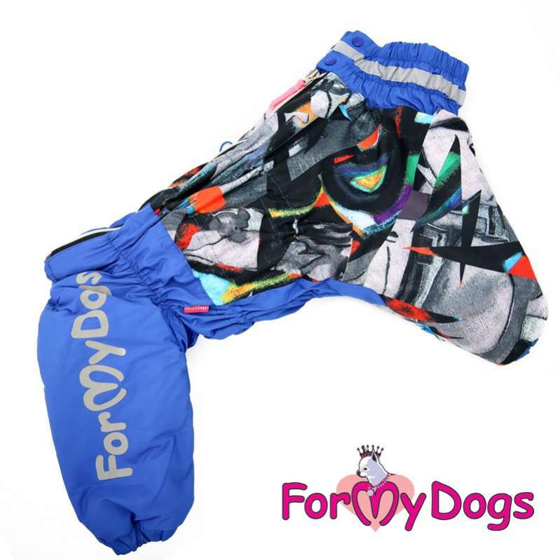 Зимний комбинезон для собак средних и крупных пород ForMyDogs Абстракция