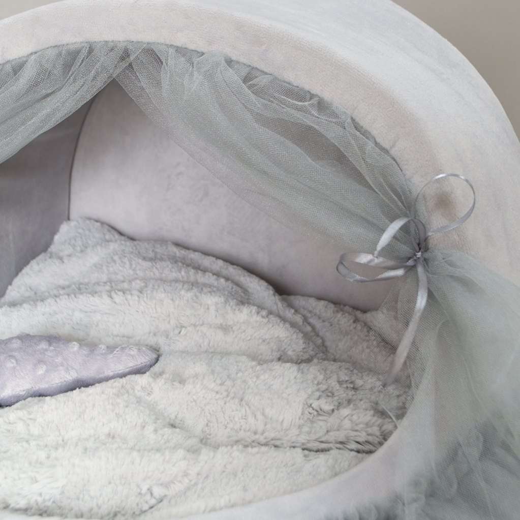 Домик для собаки со шторками Puffy Сильвер