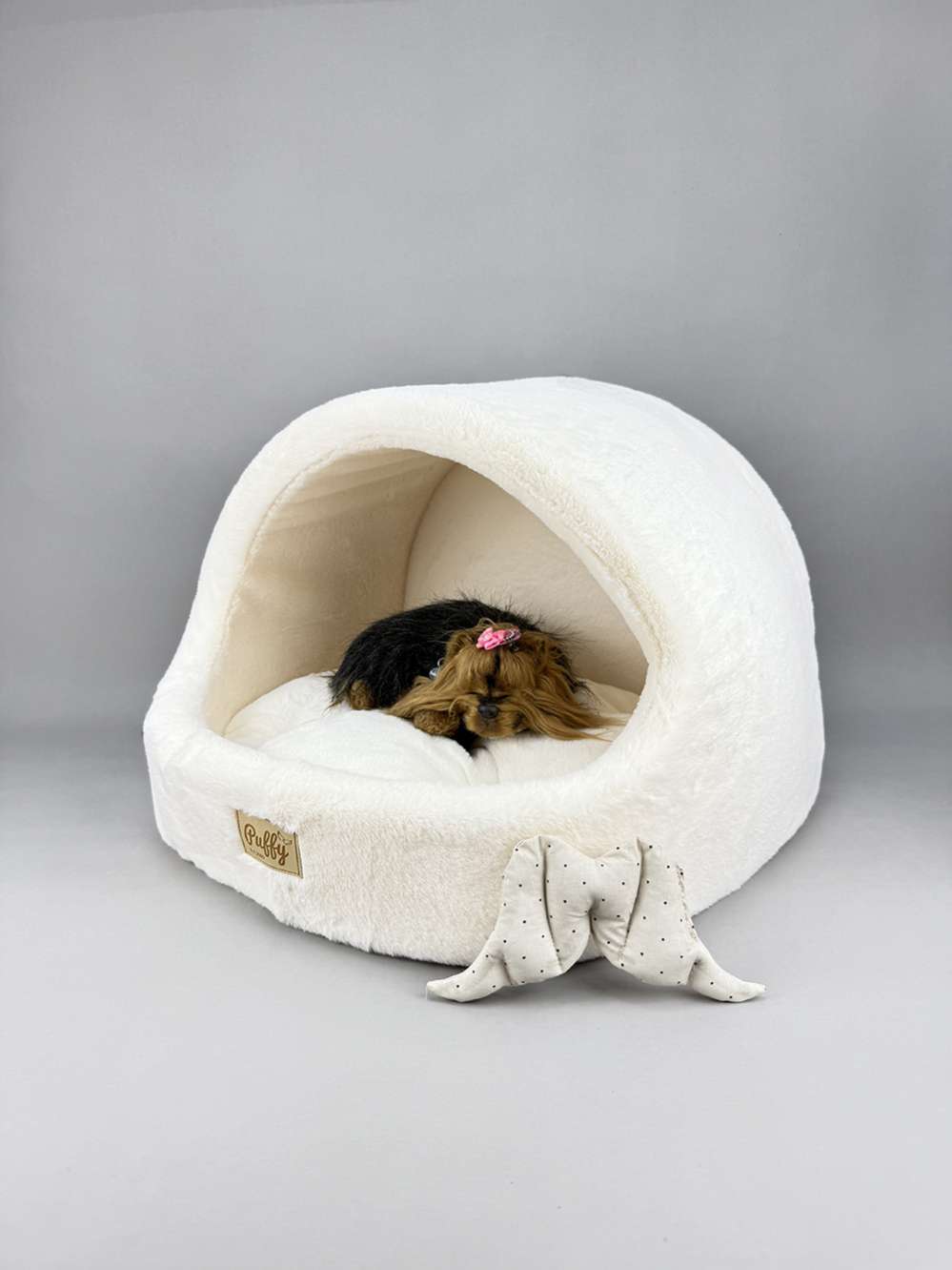 Домик для собаки круглый Puffy Шампань
