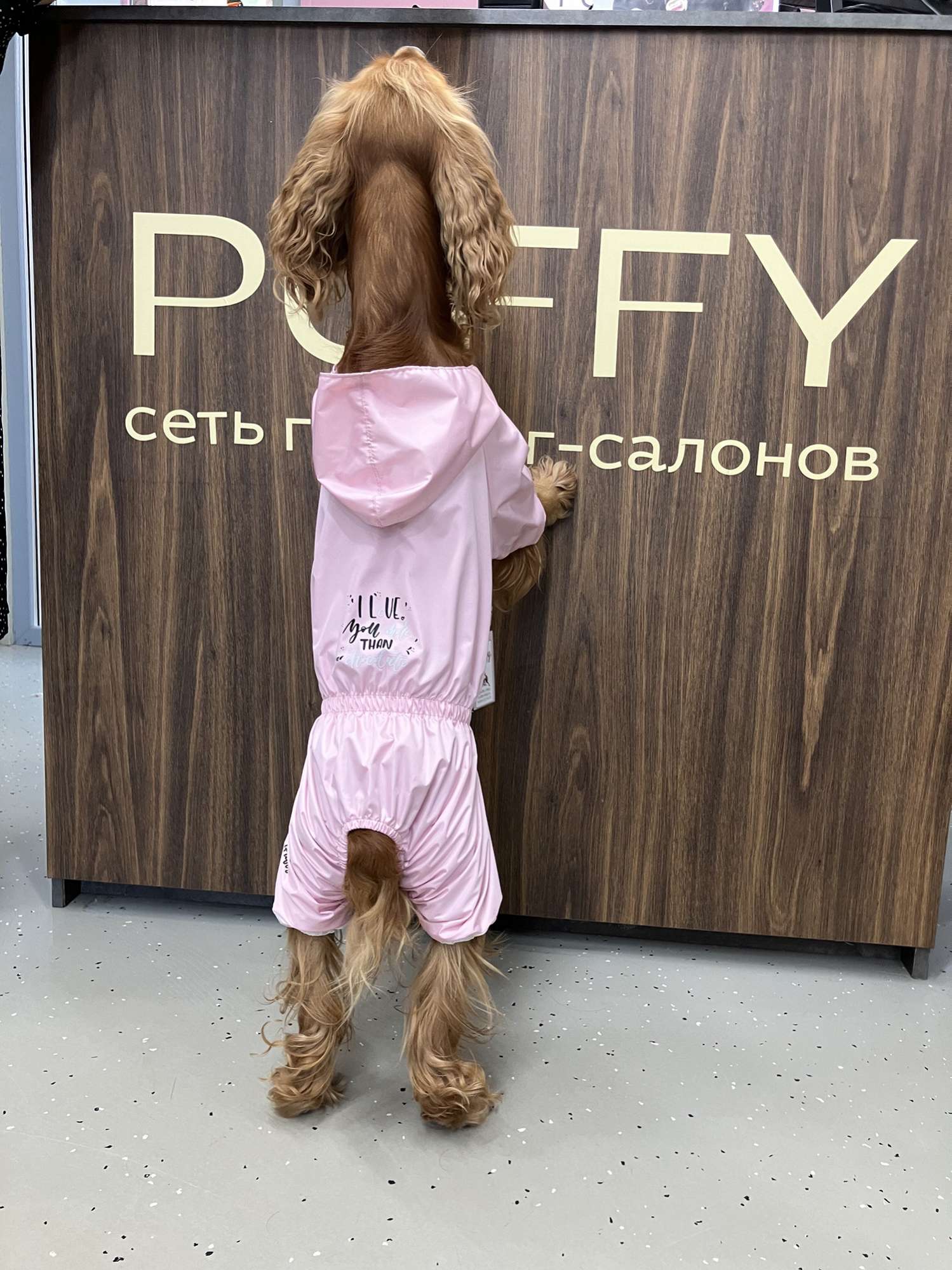 Дождевик Puffy шоколад нежно-розовый