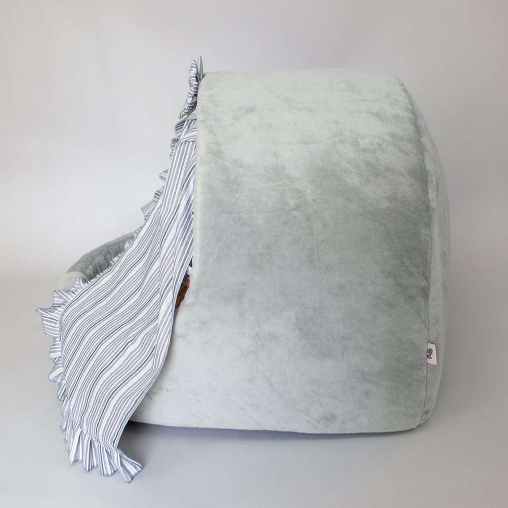 Домик для собаки со шторками Puffy Пепел