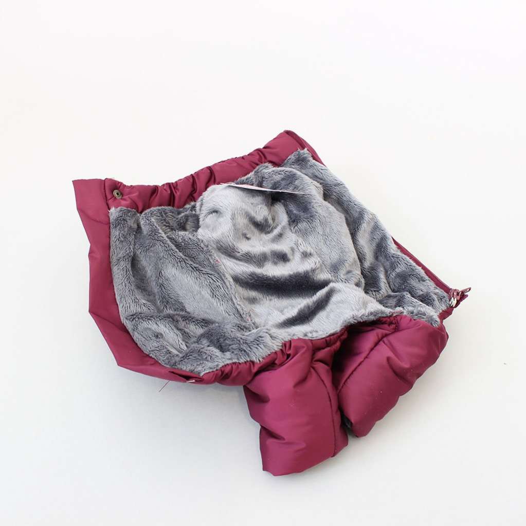 Зимний комбинезон для собак Северное сияние Бургунди