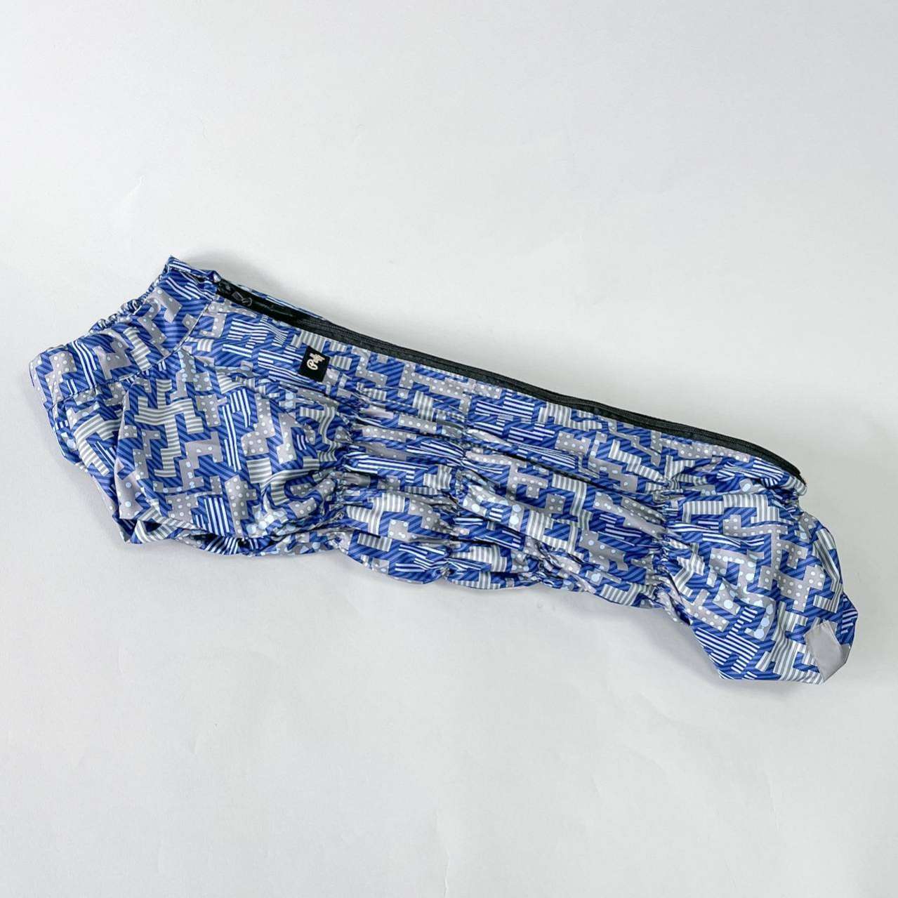 Дождевик для таксы и корги утепленный Puffy Графика