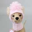 Вязаная шапка для собаки капор с открытыми ушами Puffy