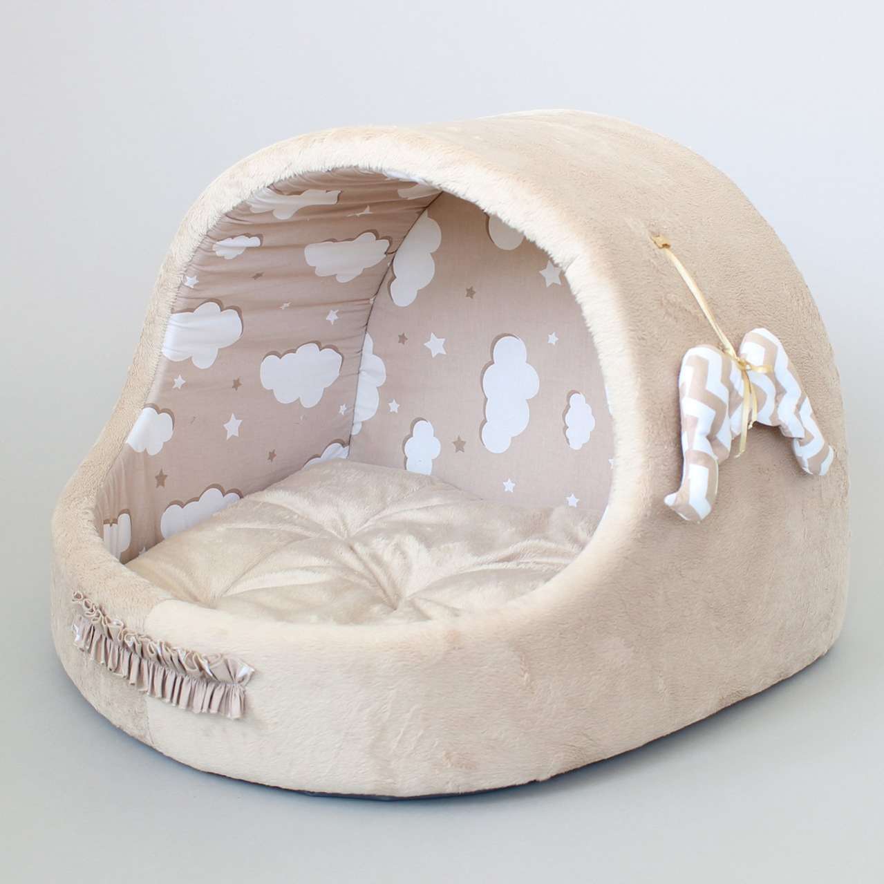 Домик для собаки круглый Puffy в облаках