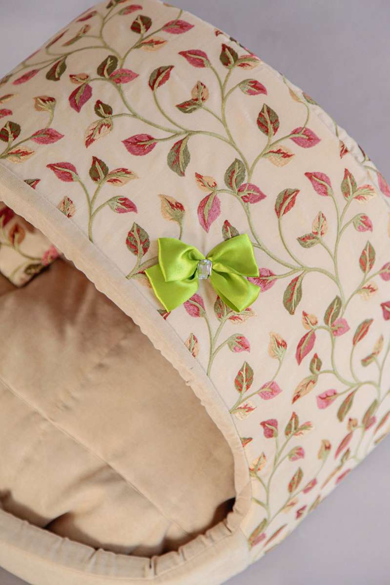 Домик для собаки круглый Puffy Листья