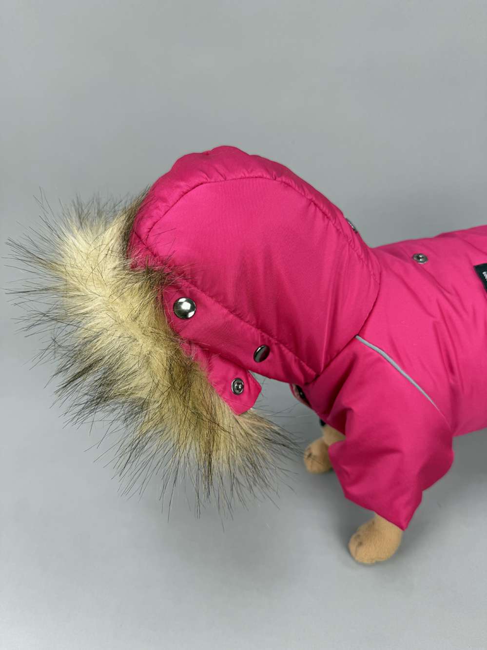 Комбинезон Puffy Аляска на шёлке малина