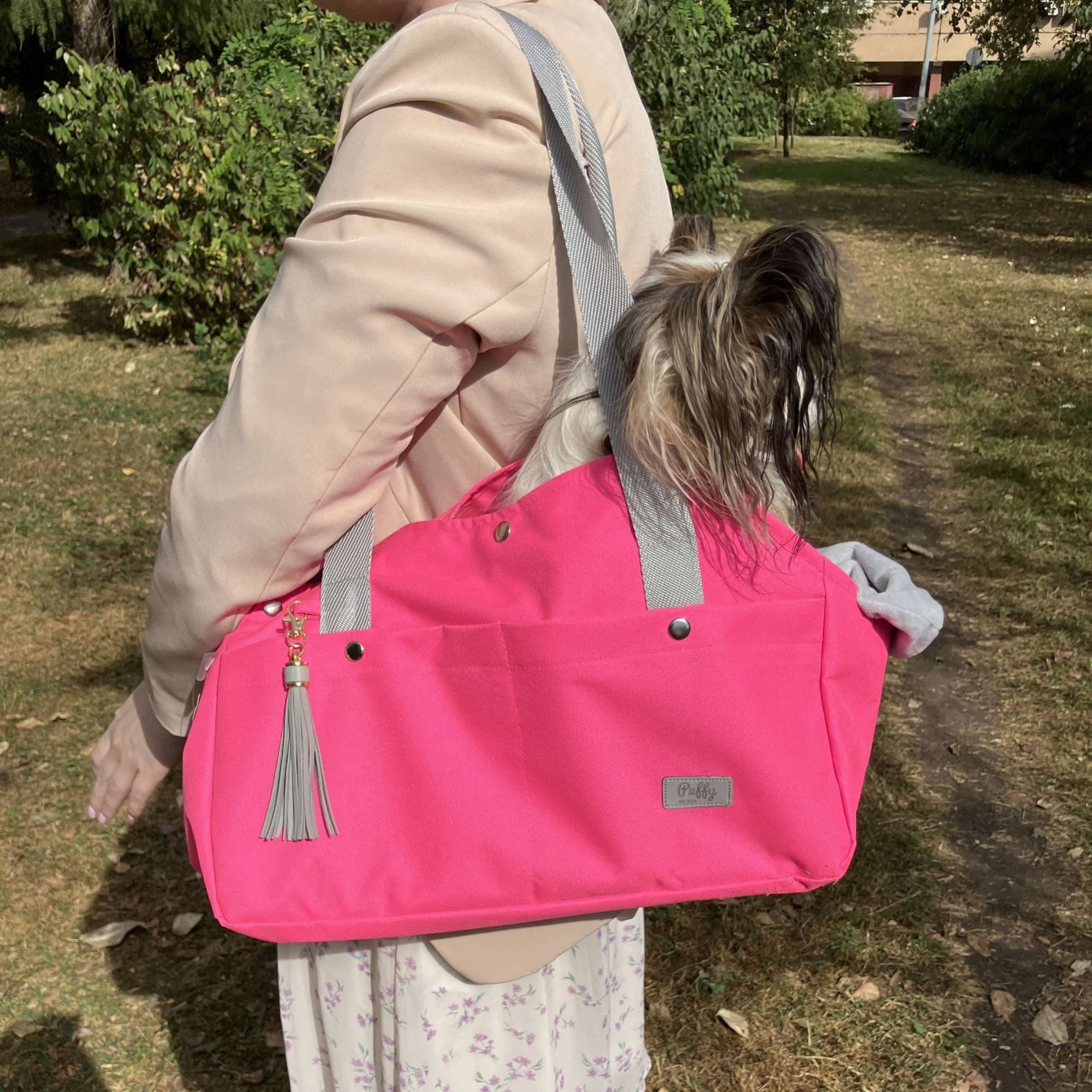 Летняя сумка-слинг для собак Puffy Австралия Розовая