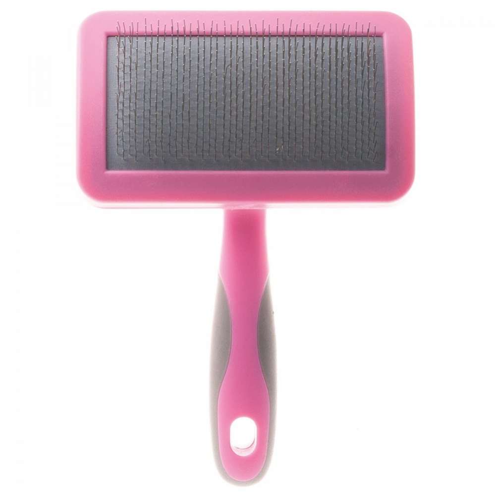 Пуходерка для собак Line Pink мягкая