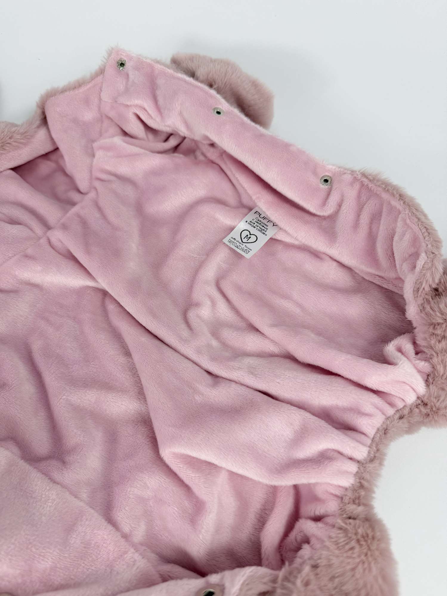 Комбинезон-шубка Puffy Зайка розовый