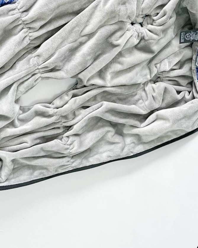 Дождевик для таксы и корги утепленный Puffy Норд пудровый