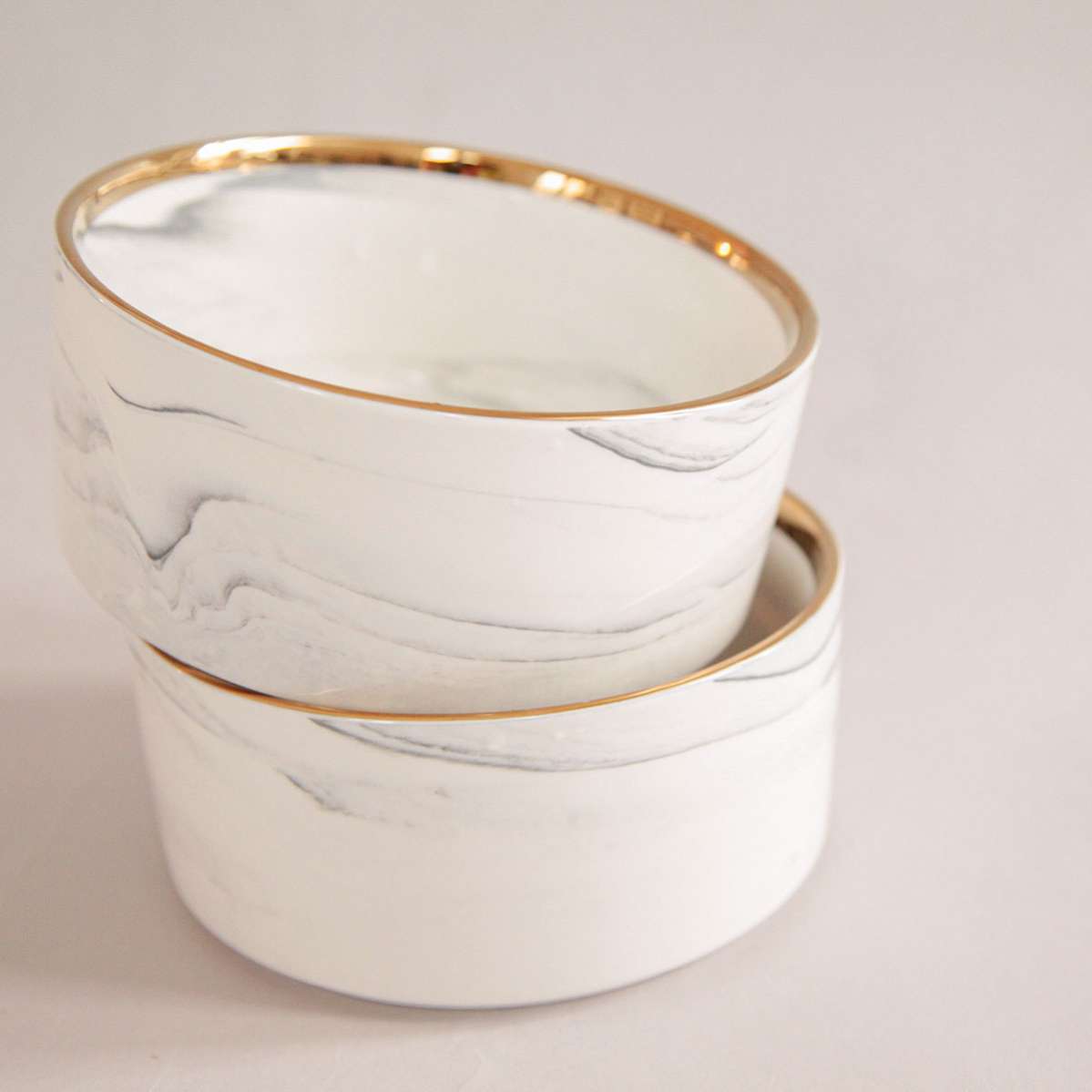 Миска для собак на деревянной подставке Pet Мрамор