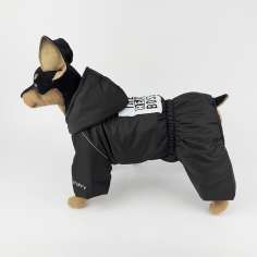 Зимний комбинезон для собак Puffy Босс Черный