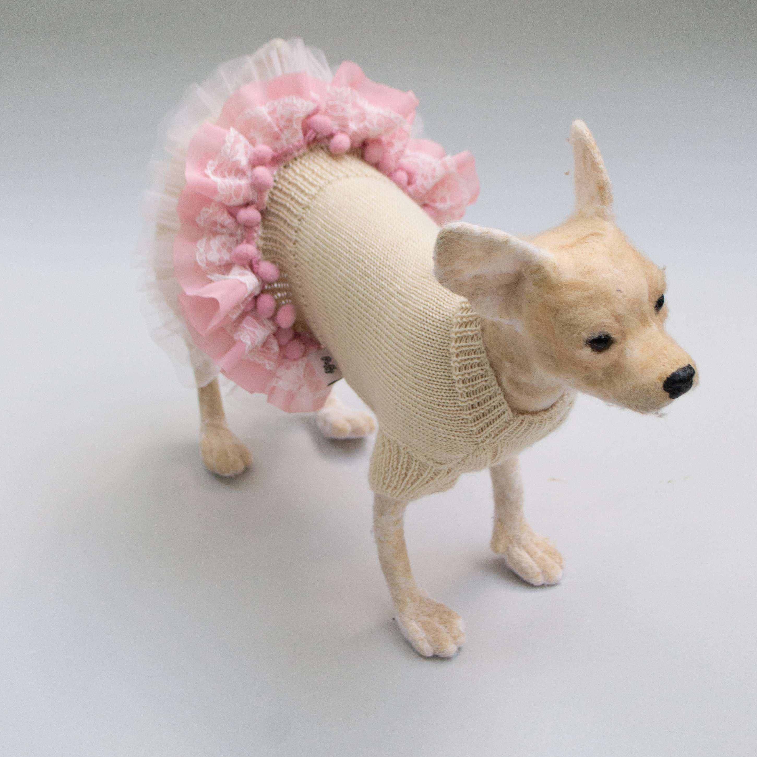 Шерстяное платье для собак Puffy Ирэн