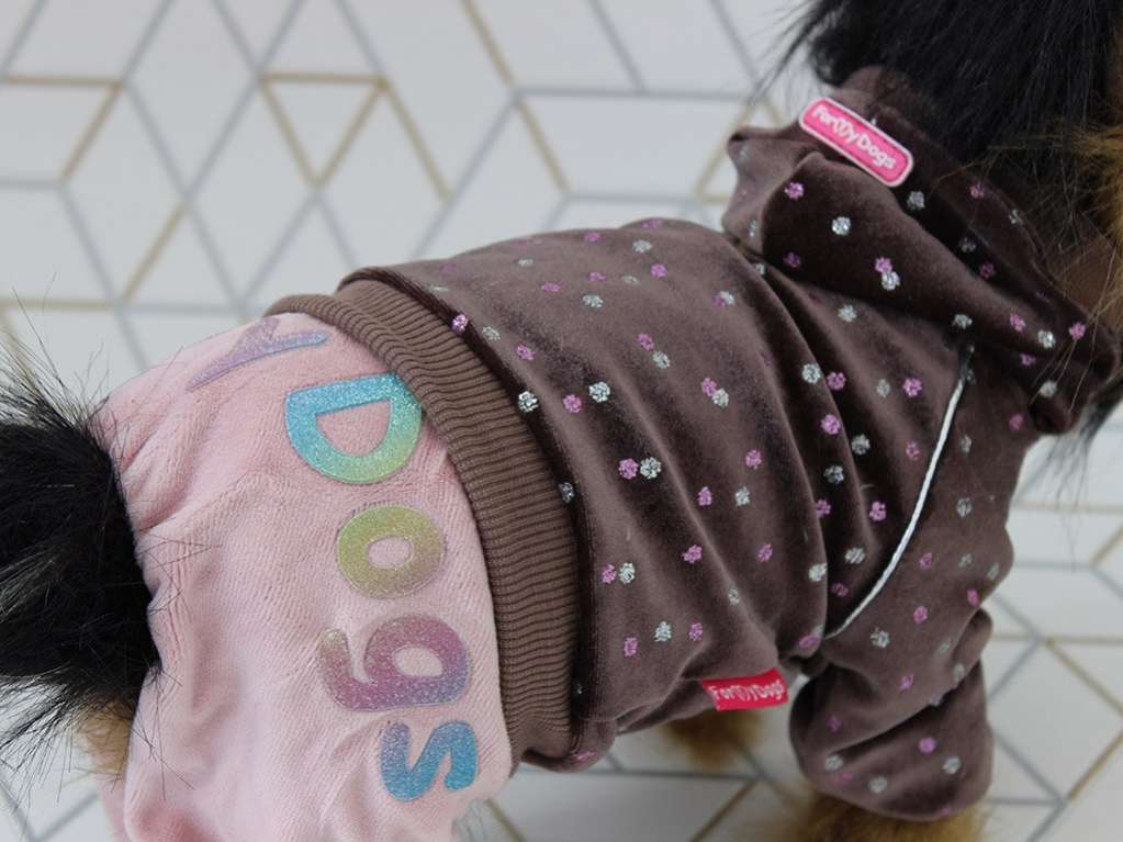 Костюм для собак велюровый ForMyDogs Конфетти