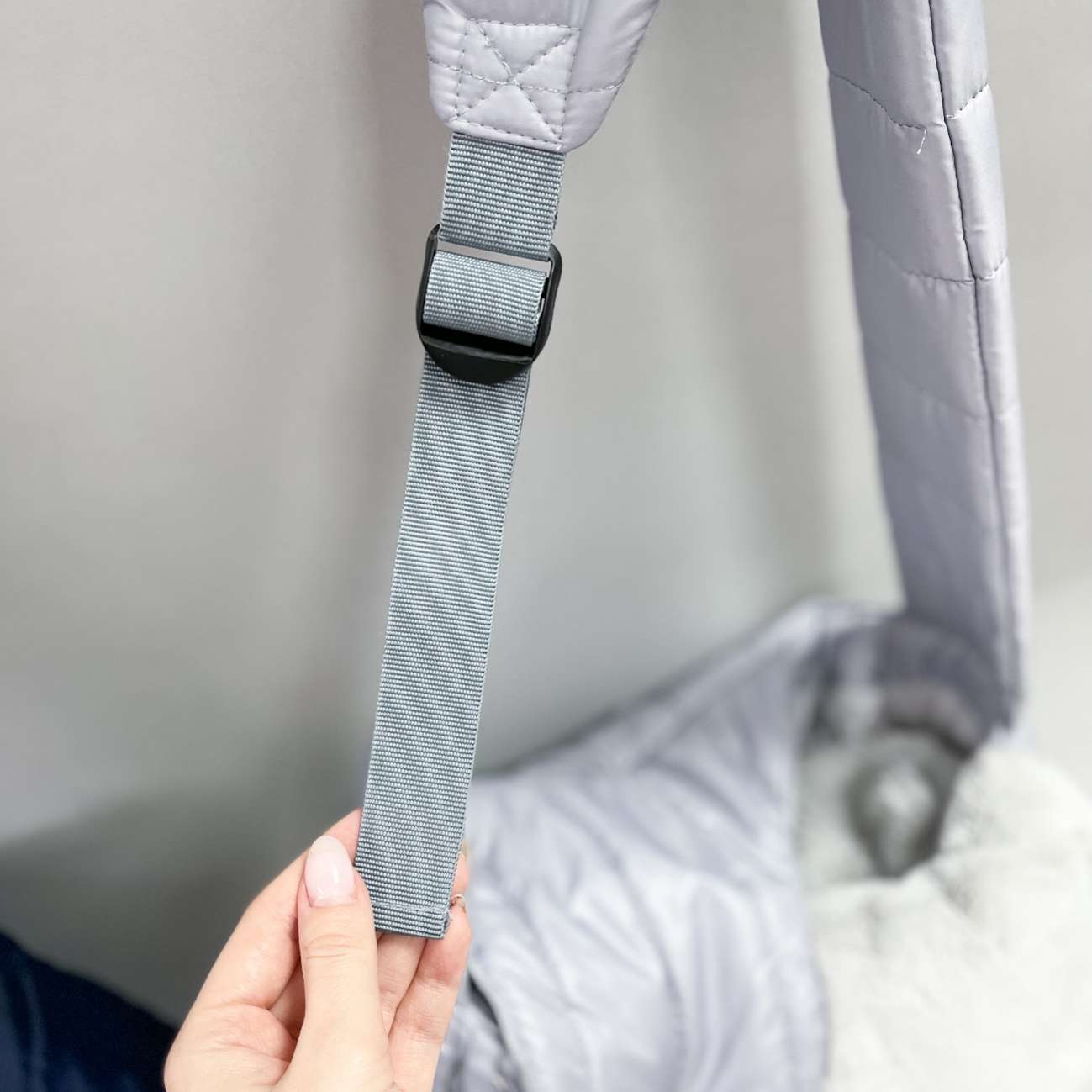 Сумка-слинг Puffy Прогулка серая