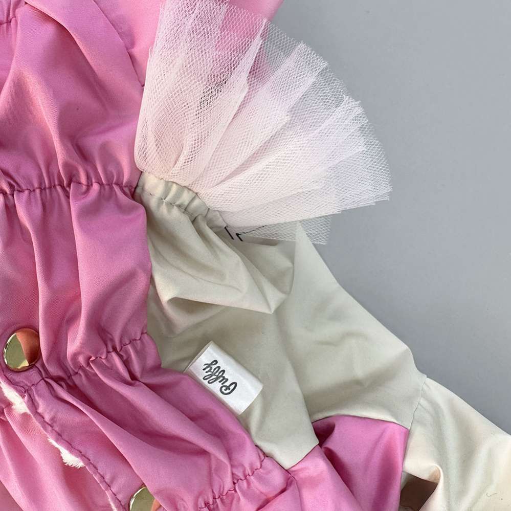 Утепленный дождевик для собак Puffy Cool girl