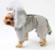 Зимний комбинезон для собак Северное сияние Серебро