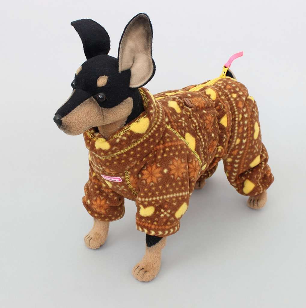 Зимний комбинезон для собак флисовый ForMyDogs Пряник