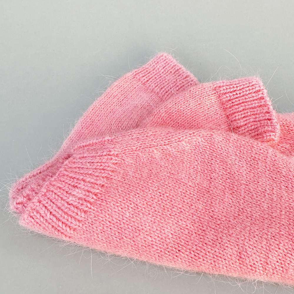 Вязаный свитер Puffy Пух норки Коралловый