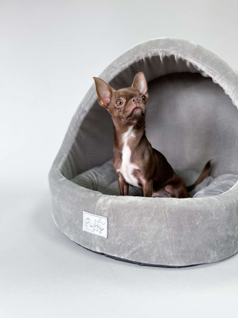 Домик для собаки круглый Puffy Пепел