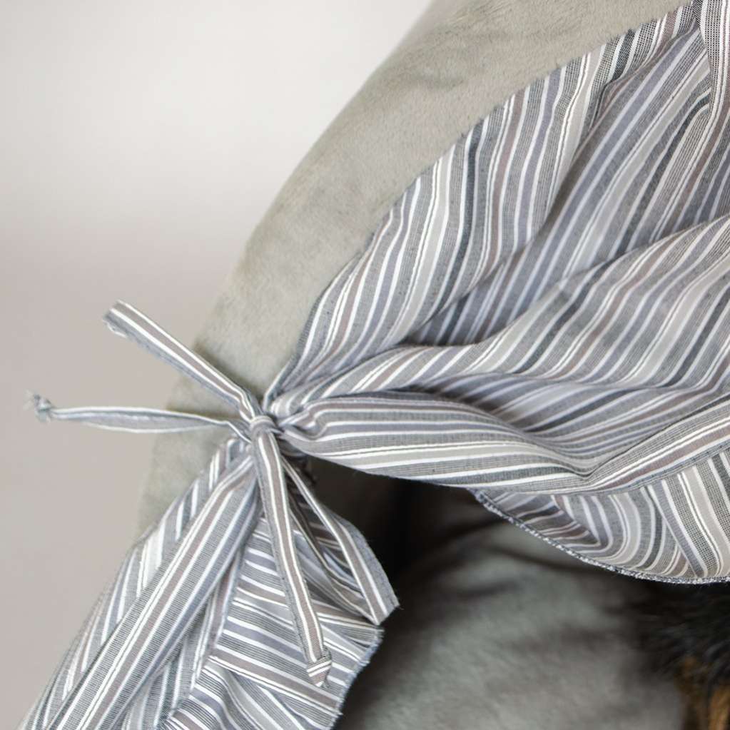 Домик для собаки со шторками Puffy Пепел