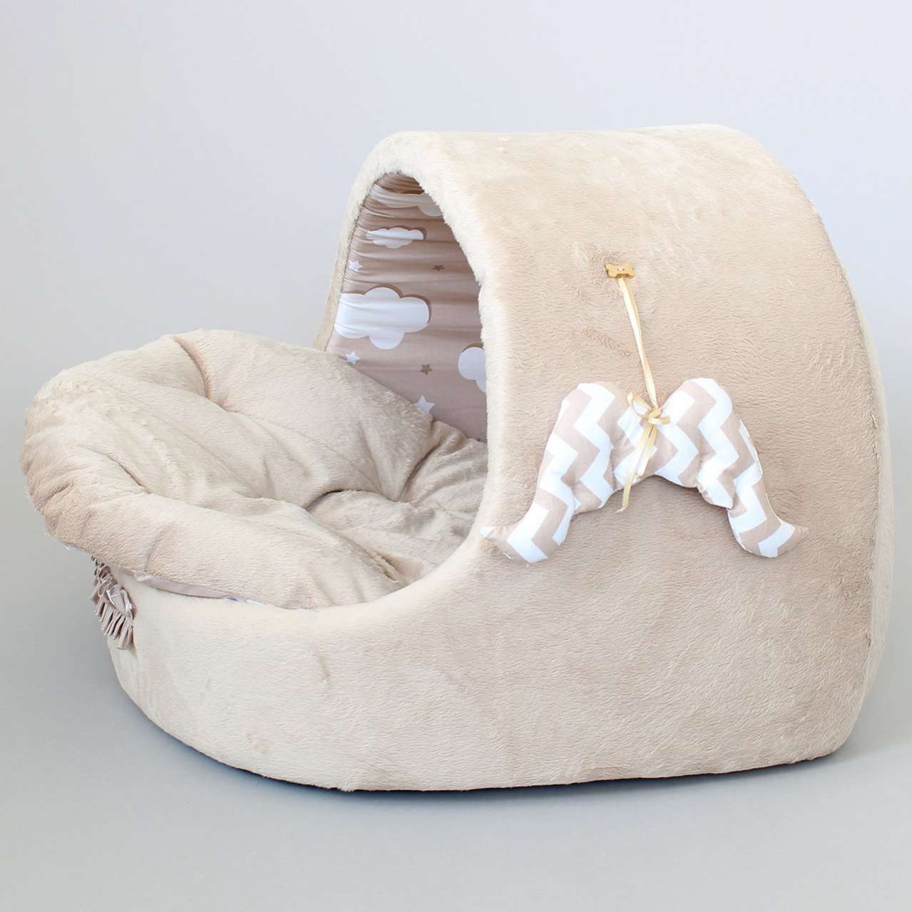 Домик для собаки круглый Puffy в облаках