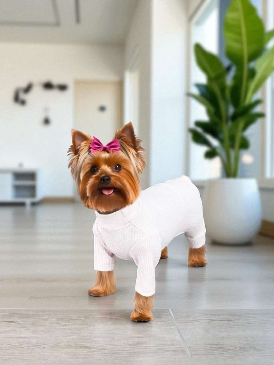 Костюм-боди для собак Puffy Лапша Розовый