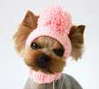 Вязаная шапка для собаки капор с открытыми ушами Puffy