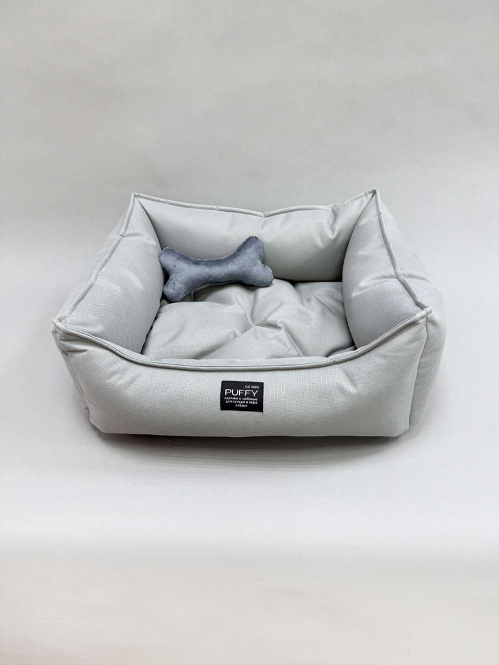 Лежанка антивандальная Puffy Серая 