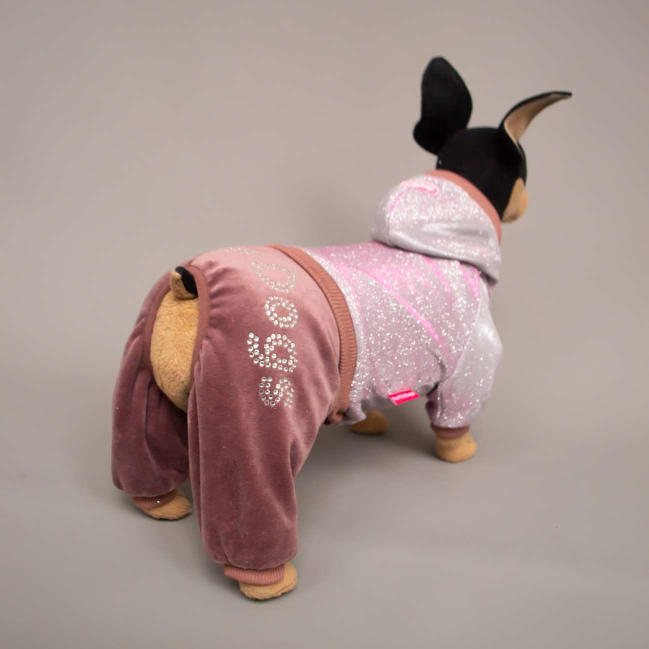 Костюм для собак утепленный велюровый ForMyDogs Мерцание