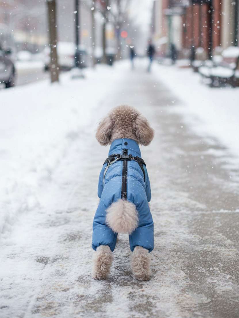 Комбинезон для собак со шлейкой Puffy Фикс акула