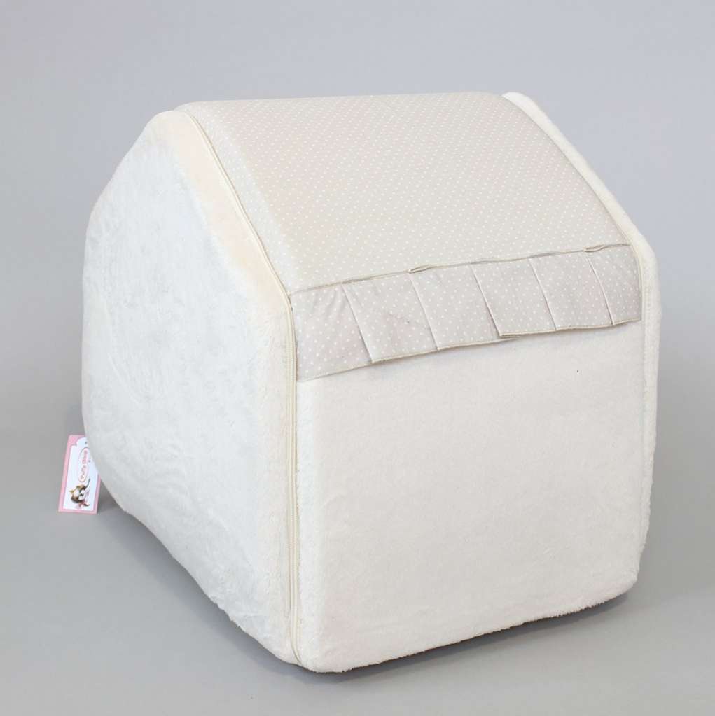 Дом-будка для собак Puffy молочный