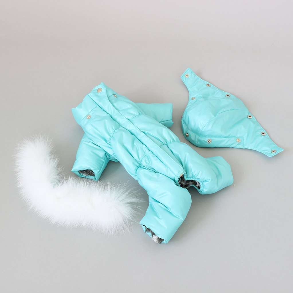 Комбинезон для собак Северное сияние Бирюза