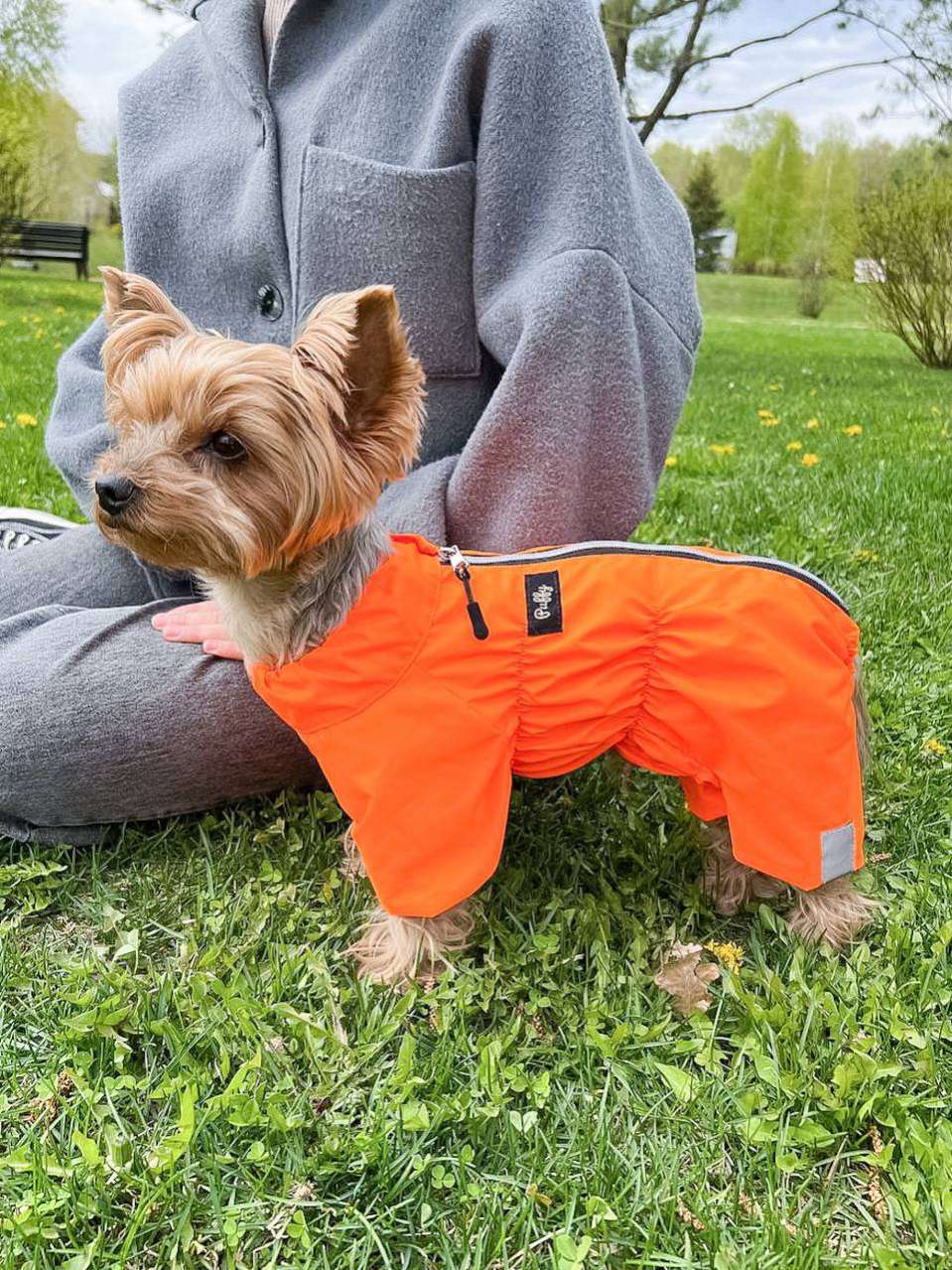 Дождевик для собаки Puffy Лайт оранжевый
