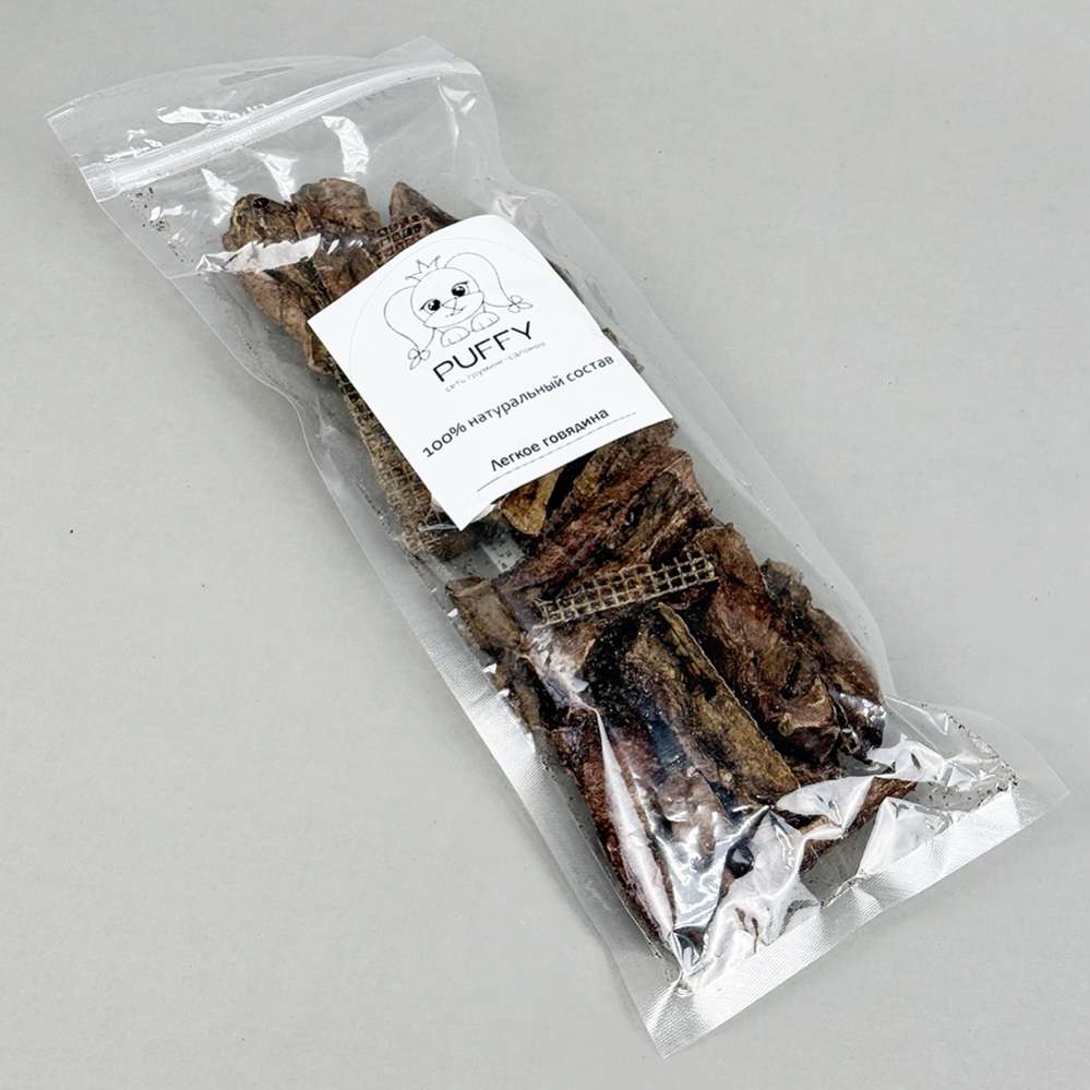 Натуральное лакомство Легкое говяжье (палочки), 100г