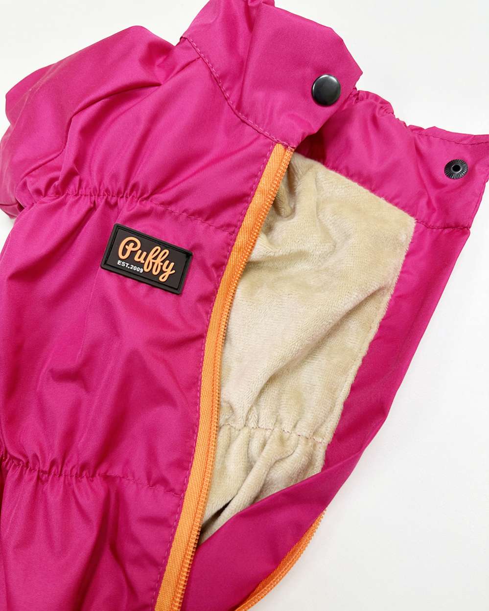Дождевик для собаки утепленный Puffy Лион фуксия