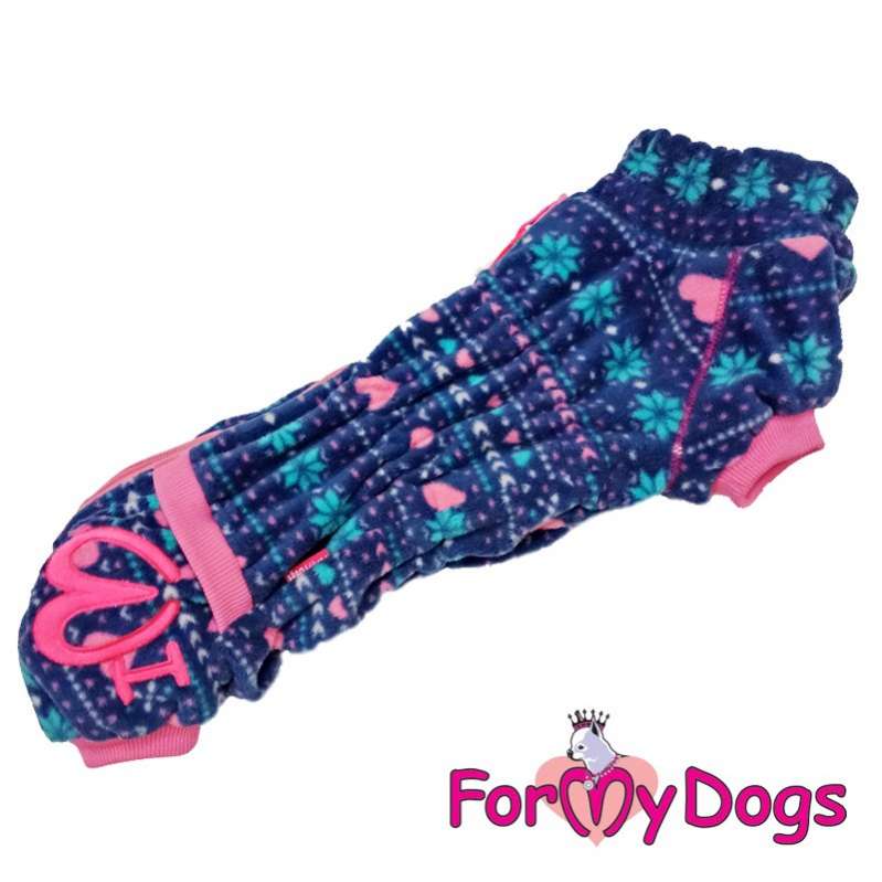 Комбинезон для таксы и корги флисовый ForMyDogs Пряник